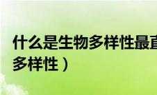 什么是生物多样性最直观的体现（什么是生物多样性）
