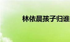 林依晨孩子归谁（林依晨孩子）