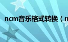 ncm音乐格式转换（ncm是什么音乐格式）