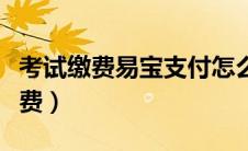 考试缴费易宝支付怎么操作（易宝支付考试缴费）