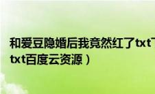 和爱豆隐婚后我竟然红了txt下载（和爱豆隐婚后我竟然红了txt百度云资源）