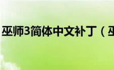 巫师3简体中文补丁（巫师3简体中文steam）
