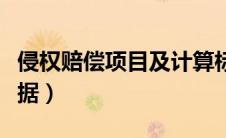侵权赔偿项目及计算标准（侵权赔偿的法律依据）