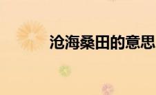 沧海桑田的意思（沧桑的意思）