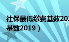 社保最低缴费基数2024 上海（社保最低缴费基数2019）