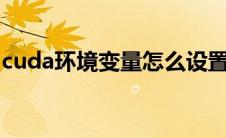 cuda环境变量怎么设置（环境变量怎么设置）