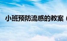小班预防流感的教案（小班预防流感教案）