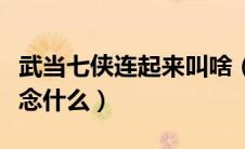武当七侠连起来叫啥（武当七侠的名字连起来念什么）