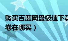 购买百度网盘极速下载券（百度网盘急速下载卷在哪买）
