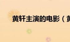 黄轩主演的电影（黄轩主演的电视剧）