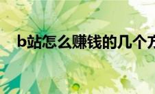 b站怎么赚钱的几个方法（b站怎么赚钱）