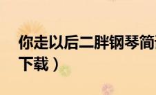 你走以后二胖钢琴简谱（二胖你走以后mp3下载）