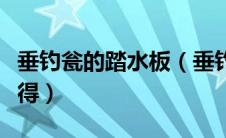 垂钓瓮的踏水板（垂钓翁的踏水板小号怎么获得）