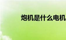 炮机是什么电机（炮机是什么）