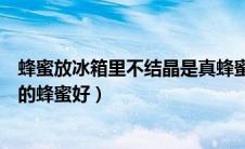 蜂蜜放冰箱里不结晶是真蜂蜜吗（结晶的蜂蜜好还是不结晶的蜂蜜好）