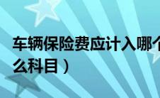 车辆保险费应计入哪个科目（车辆保险费入什么科目）