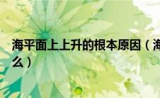 海平面上上升的根本原因（海面海平面上升的根本原因是什么）