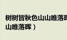 树树皆秋色山山唯落晖的画面（树树皆秋色山山唯落晖）