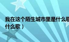 我在这个陌生城市里是什么歌原唱（我在这个陌生城市里是什么歌）