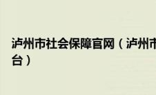 泸州市社会保障官网（泸州市社会保险统一征收信息管理平台）