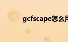 gcfscape怎么用（gcfscape）