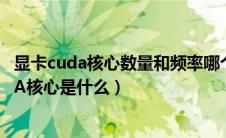 显卡cuda核心数量和频率哪个重要（NVIDIA显卡的的CUDA核心是什么）