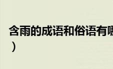 含雨的成语和俗语有哪些（含雨的成语和俗语）