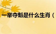 一举夺魁是什么生肖（一举夺魁是什么意思）