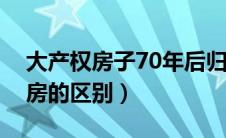 大产权房子70年后归谁（小产权房和大产权房的区别）
