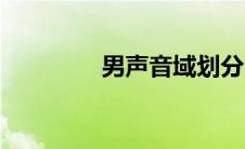 男声音域划分（音域划分）