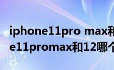 iphone11pro max和12哪个值得买（iphone11promax和12哪个值得买）