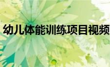 幼儿体能训练项目视频（幼儿体能训练项目）