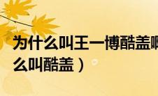 为什么叫王一博酷盖啊?谁取的?（王一博为什么叫酷盖）