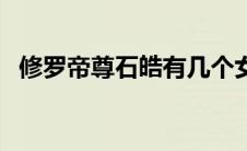 修罗帝尊石皓有几个女主（修罗帝尊石皓）