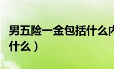 男五险一金包括什么内容（男的五险一金包括什么）