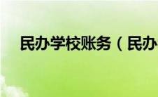 民办学校账务（民办学校会计做账流程）