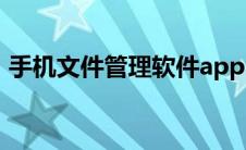 手机文件管理软件app（手机文件管理软件）