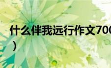 什么伴我远行作文700字（什么伴我远行作文）
