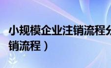 小规模企业注销流程分哪几步（小规模企业注销流程）