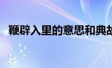 鞭辟入里的意思和典故（鞭辟入里的意思）