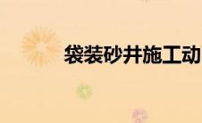 袋装砂井施工动画（袋装砂井）