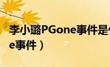 李小璐PGone事件是什么时候（李小璐pgone事件）