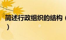 简述行政组织的结构（行政组织结构名词解释）