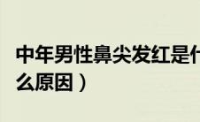 中年男性鼻尖发红是什么原因（鼻尖发红是什么原因）