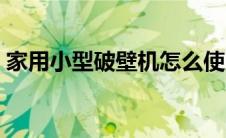 家用小型破壁机怎么使用（家用小型破壁机）