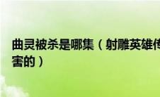 曲灵被杀是哪集（射雕英雄传里的曲灵风一家究竟是被谁所害的）