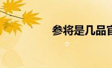 参将是几品官员（参将）