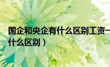 国企和央企有什么区别工资一般都有多少钱（国企和央企有什么区别）