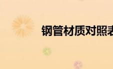 钢管材质对照表（钢管材质）