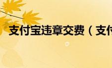 支付宝违章交费（支付宝违章缴费在哪里）